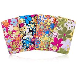 Funky Bright Flower Flat Clutch Opera Wallet -- Several Color Options