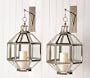 Cordoba Octagonal Silver Modern Hanging Pair Lantern