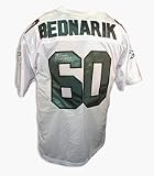 Chuck Bednarik Autographed Custom Throwback NFL Football Jersey Inscribed HOF 67 (White)