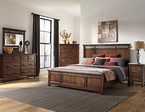 Wolf Creek Queen Bed (67.5"W x 82"L x 58"H)