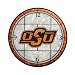 Oklahoma State 12" Art Glass Clock