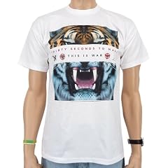 30 Seconds To Mars - War Bar Band T-Shirt, wei�