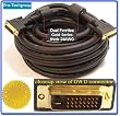 Pro-Techgroup Professional Grade 25 ft 24AWG DVI-D DUal Link Male/Male CL2 rated Gold Series - 9.9 Gbps 1080p