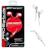 Emerson Blackberry White Premium Stereo Headset for Music Phones