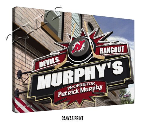 New Jersey Devils Personalized Sports Pub Print