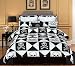 4 Pieces Black and White Pirate Skull and Bone Comforter (66"x86" in Inch) Set Bed-in-a-bag Twin Size Bedding 4 Pieces Black and White Pirate Skull and Bone Comforter (66"x86" in Inch) Set Bed-in-a-bag Twin Size Bedding