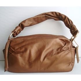 Authentic Coach Leather Parker Shoulder Zip Bag Tote 13442 Cinnamon