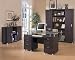 Simply Beautiful Desk with Glass Top Office Furniture in Espresso Finish