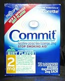 Commit 2mg 72pc Lozenges mint flavor