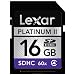 Lexar Platinum II 16 GB 60x Class 4 SDHC Flash Memory Card LSD16GBSBNA060
