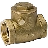 Homewerks 240-2-1-1 No-Lead Swing Check Valve, Female Thread x Female Thread, Brass, 1-Inch