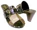 Coach Signature Sebrina Brown Patchwork Mules