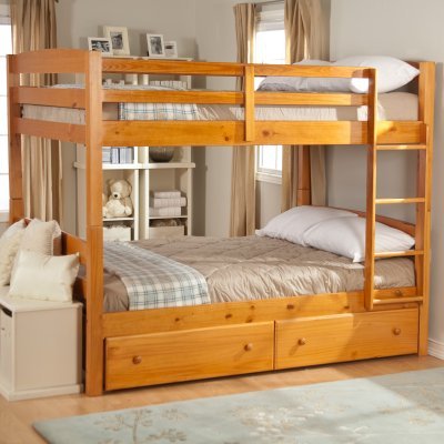 Woodcrest Ethan Full over Full Bunk Bed - WCM127
