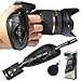 First2savvv OSH0701 Professional Wrist Grip black genuine leather hand Strap for SONY DSC-HX400 / HX400V with LENS Cleaning Cloth