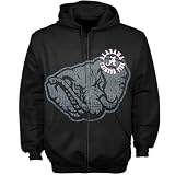 Alabama Crimson Tide Black Zippity Full Zip Hoody Sweatshirt