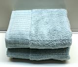 Pair quality HOTEL hand Towels DUCK EGG BLUE made from 100% cotton