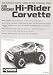 Kyosho HI-RIDER CORVETTE 1/10 electric monster truck instruction manual #3107 Image