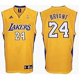 Kobe Bryant Los Angeles Lakers #24 Replica Adidas NBA Basketball Jersey (Gold) at adidas