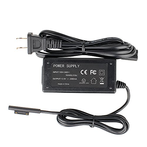 Surface Pro 3/Pro 4 Charger, YIPBOWPT 12V/2.58A US Plug Home Wall Magnetic Replacement Charger Adapter Power Supply for Microsoft Surface Pro 3/Pro 4 Intel Core i5 i7 Tablet [UL and FCC Certified]