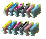 12 Pack (2 of each color) CLI-8 Compatible Ink w/ Chip for Canon Pixma iP6600D iP6700D