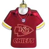 Kansas City Chiefs Laser Jersey Ornament With Team Logo
