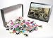 Photo Jigsaw Puzzle of Cattle loaded on the railroad at Abilene, Kansas, 1870s from North Wind Picture Archives