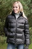 Women's Down Leather Jacket