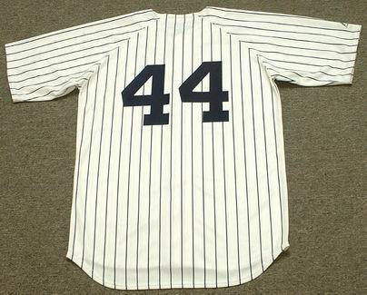REGGIE JACKSON New York Yankees 1977 Majestic Cooperstown Throwback Home Baseball Jersey, LARGE