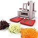 Marino Tri-Blade Vegetable Spiralizer, Strongest Sturdiest Spiral Slicer, Best Veggie Pasta Spaghetti & Zucchini maker-Includes Cleaning Brush