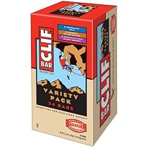 Clif Bar Energy Bar, Variety Pack of Chocolate Chip, Crunchy Peanut Butter, and Chocolate Chip Peanut Crunch, 2.4-Ounce Bars, Pack of 24