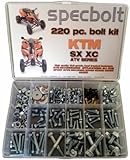Specbolt KTM SX XC ATV Bolt Kit for Maintenance & Restoration OEM Spec Fasteners Quad