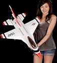 Dynam 4-Ch 64mm EDF Brushless-Powered F16 Fighting Falcon RC Remote Control Jet RTF