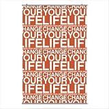 Change Your Life Slat in Rust Size: 24