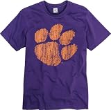 Clemson Tigers Purple Mascot Ring Spun T-Shirt