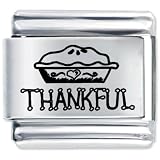 Food For Thanksgiving Christmas Italian Charms Bracelet Link