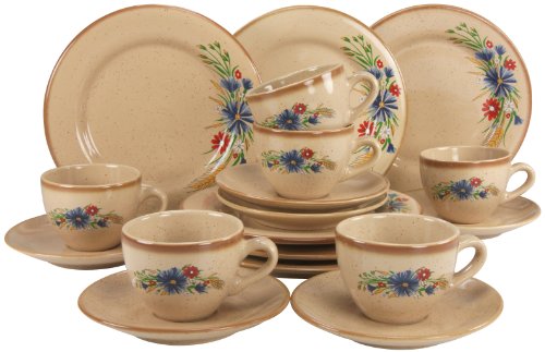 Creatable 140365 Kaffeeservice Kornblume 18-teilig