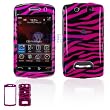 Hot Pink and Black Zebra Animal Skin Design Snap-On Cover Hard Case Cell Phone Protector for BlackBerry 9500 Storm 9530 Thunder