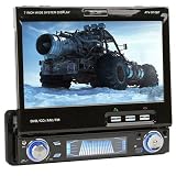 Absolute ATV-910BT 7"DVD MOTORIZED FLIP OUT TOUCH SCREEN HEADUNIT BUILT IN BLUETOOTH TECHNOLOGY,AM/FM/MP3/MP4/DVD/JPEG/WMA/USB PLAYER with Detachable Face Plate