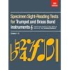 Specimen Sight-Reading Tests for Trumpet and Brass Band Instruments, Treble Clef,: Grades 1-5, (excluding Trombone) (ABRSM Sight-reading)