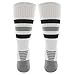 adidas Team Speed Traxion Crew Socks, White/Black/Aluminum 2, Medium
