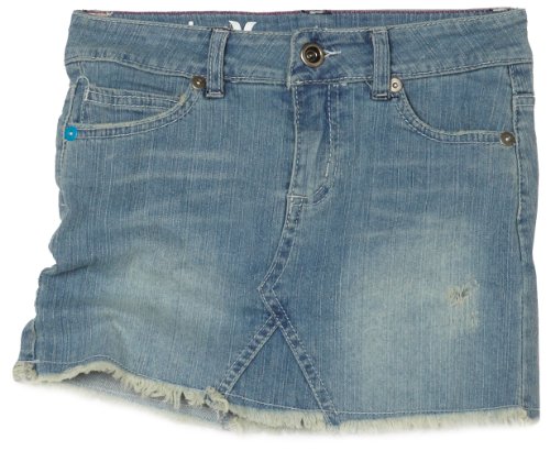 Hurley Girl's 72 Denim Skirt, Vintage Wash, 12