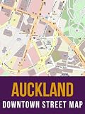 Auckland, New Zealand Downtown Street Map