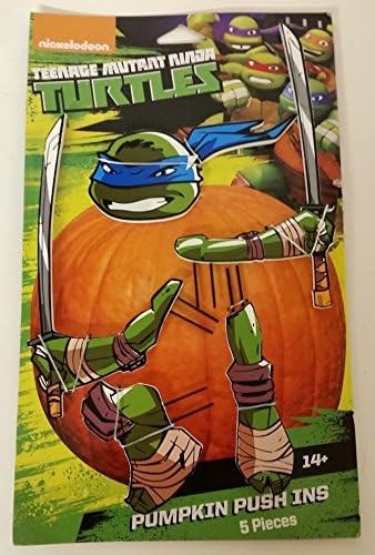 Pumpkin Push-Ins Teenage Mutant Ninja Turtle Halloween Wooden Pumpkin Decoration