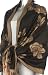 Lightweight Two Tone Rose Floral Design Pashmina Fringe Scarf / Stole / Wrap ( Choose from 20 Colors )