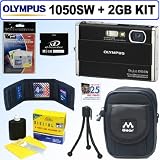 Olympus Stylus 1050SW 10.1MP Digital Camera (Black) + 2GB Accessory Kit