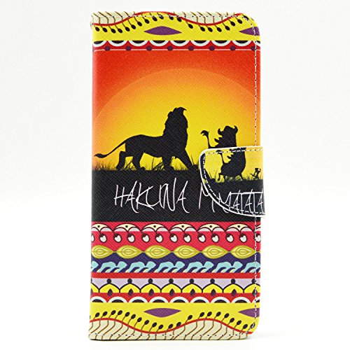 Note 4 Case Samsung Galaxy Note 4 Wallet Case,Tribe-Tiger Duplex Lion King And His Partner Design Premium Pu Leather Magnet Flip Folio Wallet [Built-in Card Slots] Kickstand Case Cover for Samsung Galaxy Note 4