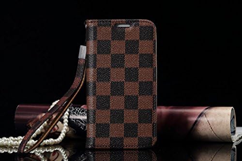 Triumph®(Fulfilled by Amazon) High Quality Luxury Designer unisex wallet case flip bag cover for Samsung S7EDGE (S7 EDGE) (Brown)