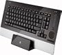 Logitech - diNovo Edge - Clavier sans-fil - Touch pad TouchDisc - Syst�me de touches PerfectStroke - Commandes multim�dia - Bluetooth - Rechargeable - Azerty - Noir
