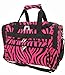 World Traveler Pink Black Zebra Duffle Bag 19-inch