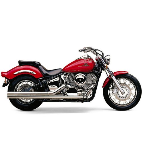 Cobra Boulevard Lo Boy Shotgun Complete Exhaust System for Yamaha V-Star 1100 - Color : chrome - Size : Yamaha XVS1100A V Star 1100 Classic 2000-2009